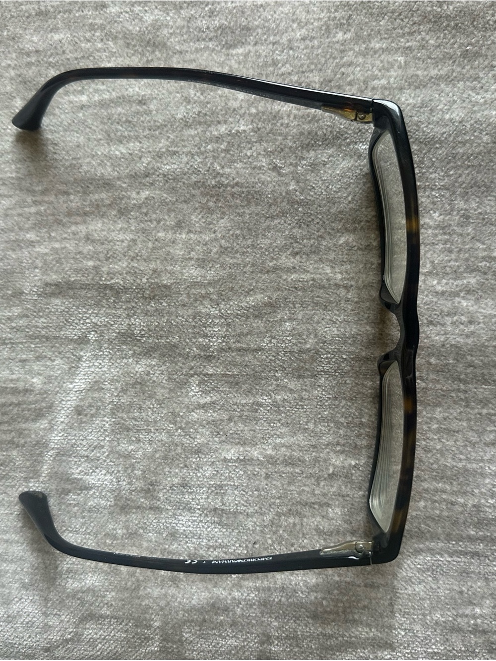 Emporio Armani Men's Black Rectangular Eyeglasses EA3003 Tortoise Shell Frames - Picture 2 of 9